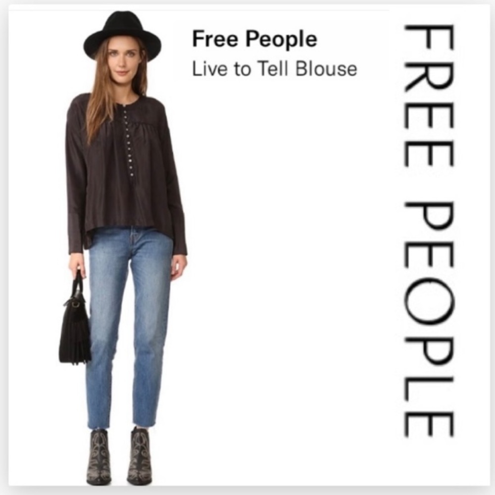 Free People Live To Tell Blouse Small
